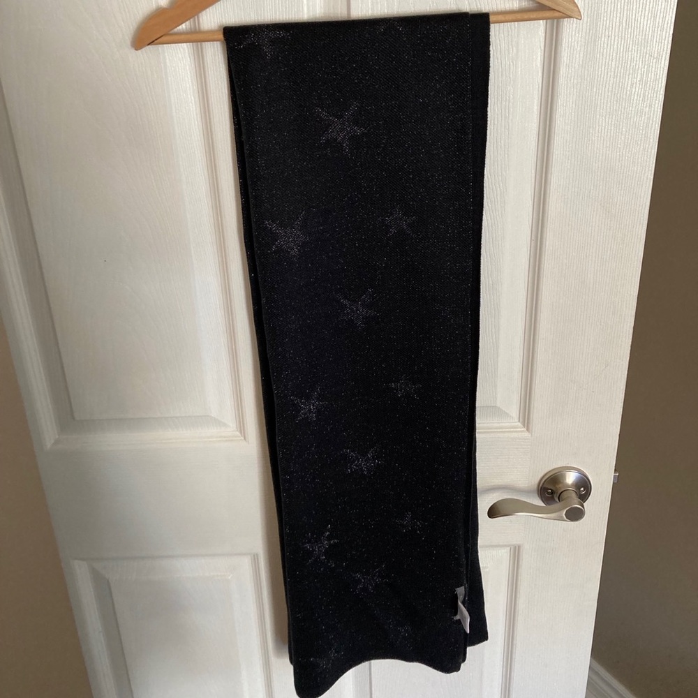 Soft Black star scarf